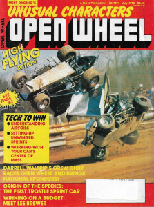 OPEN WHEEL 1990 JULY - AIRFOILS, UNWINGED SETUP, LEE BREWER, TROSTLE SPRINT CAR